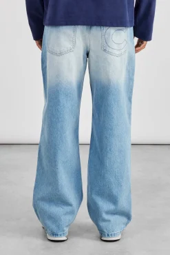 Baggy Ripped Knee Jean - Light Blue