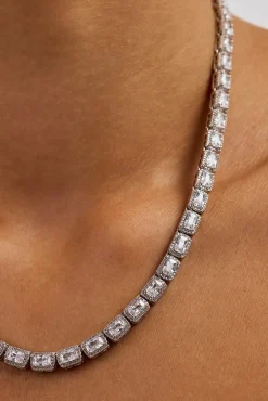 Baguette Cluster Chain - 5mm - White