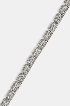 Baguette Cluster Chain - 5mm - White