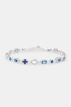 Blue Lapis Multi Gemstone Bracelet - 6mm