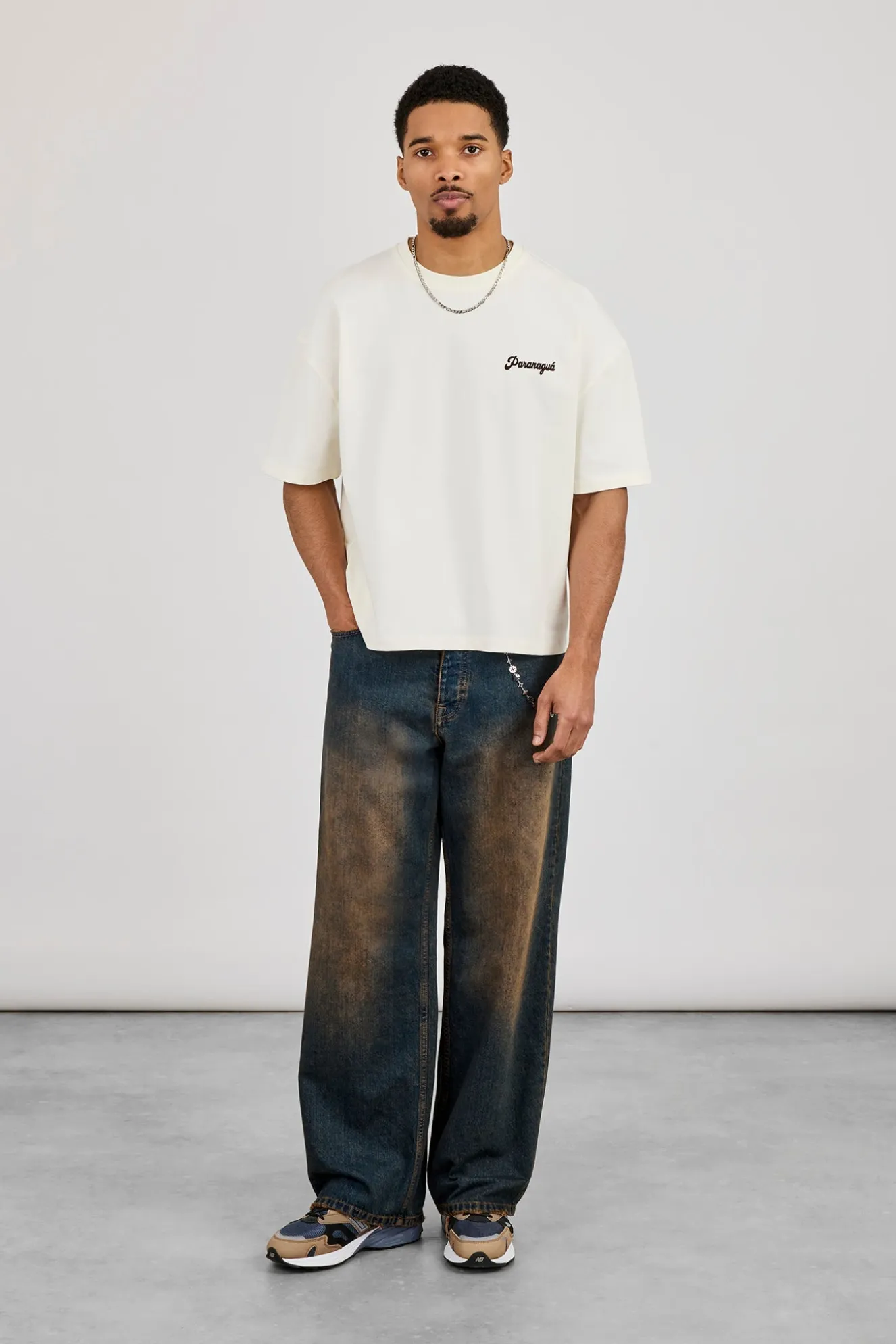 Boxy Drive In Theatre Graphic T-Shirt - Off White