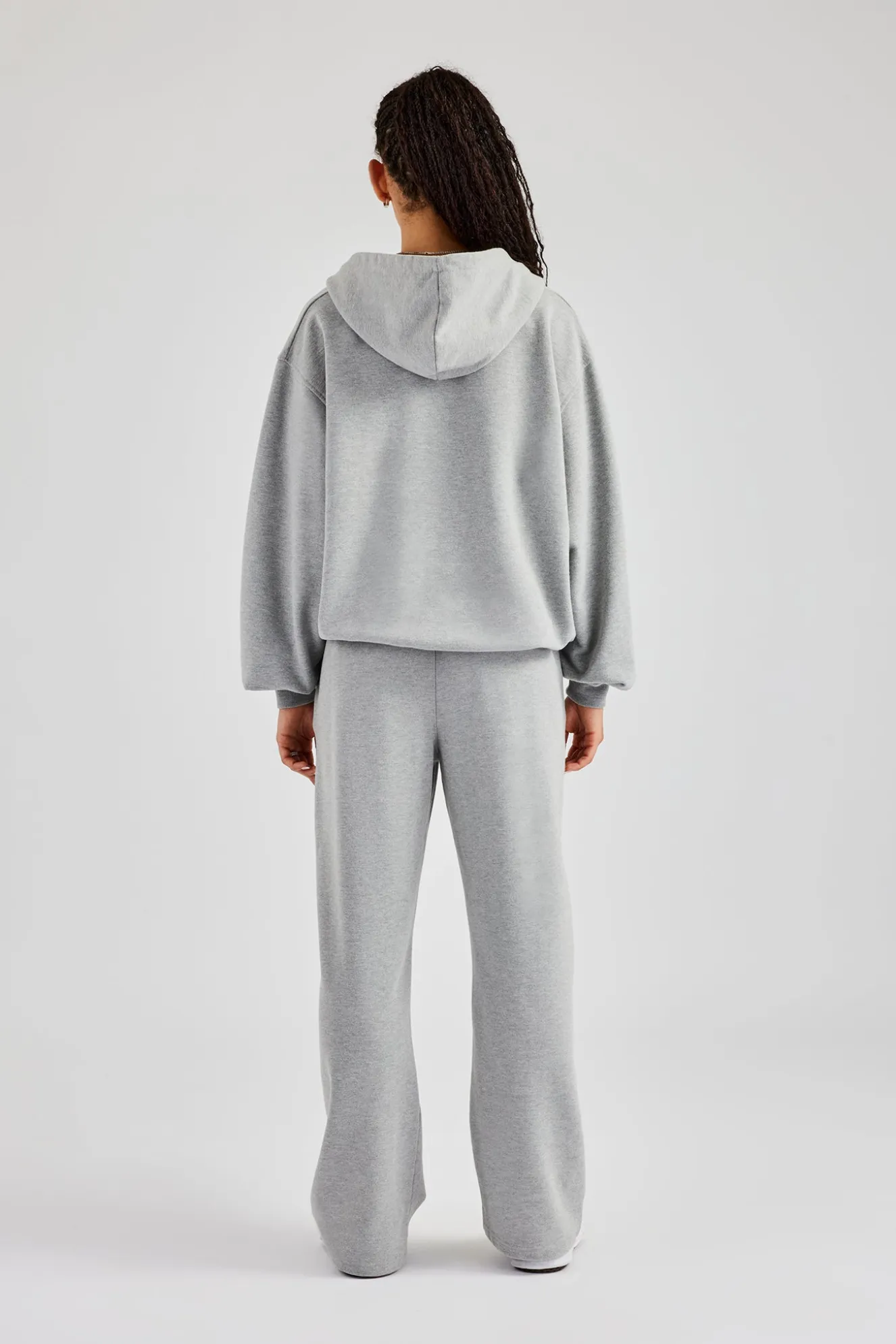 C Embroidered Zip Through Tracksuit - Grey Marl