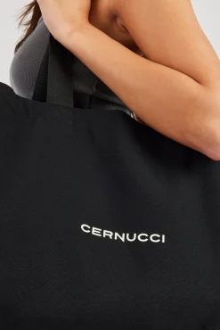Cernucci Canvas Tote Bag - Black
