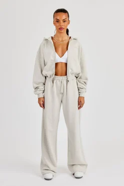 Cernucci Cropped Zip Through Tracksuit - Ash Grey