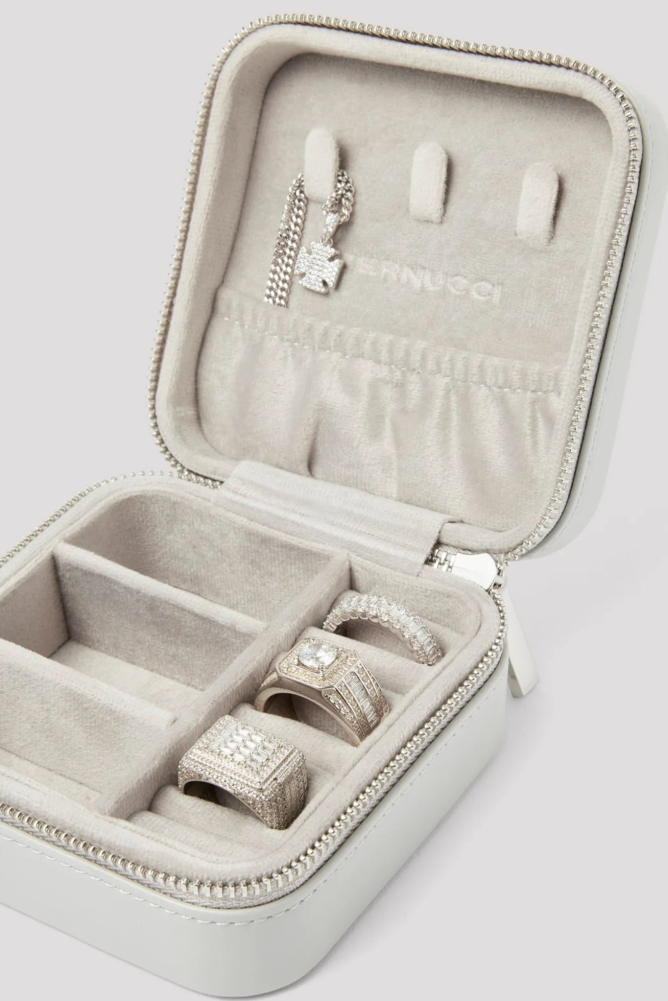 Cernucci Jewellery Travel Case - Grey
