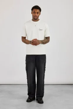 Cernucci Script Back Print T-Shirt - Off White