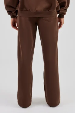 Cernucci Wide Leg Jogger - Chocolate