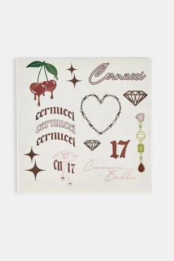 Cernucci Womens Sticker Sheet - White