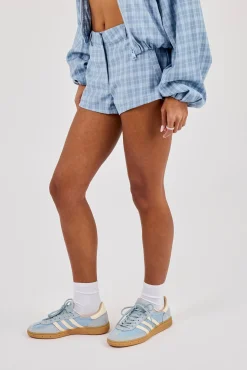 Check Micro Short - Blue