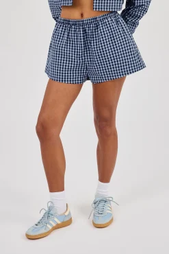 Check Short - Navy