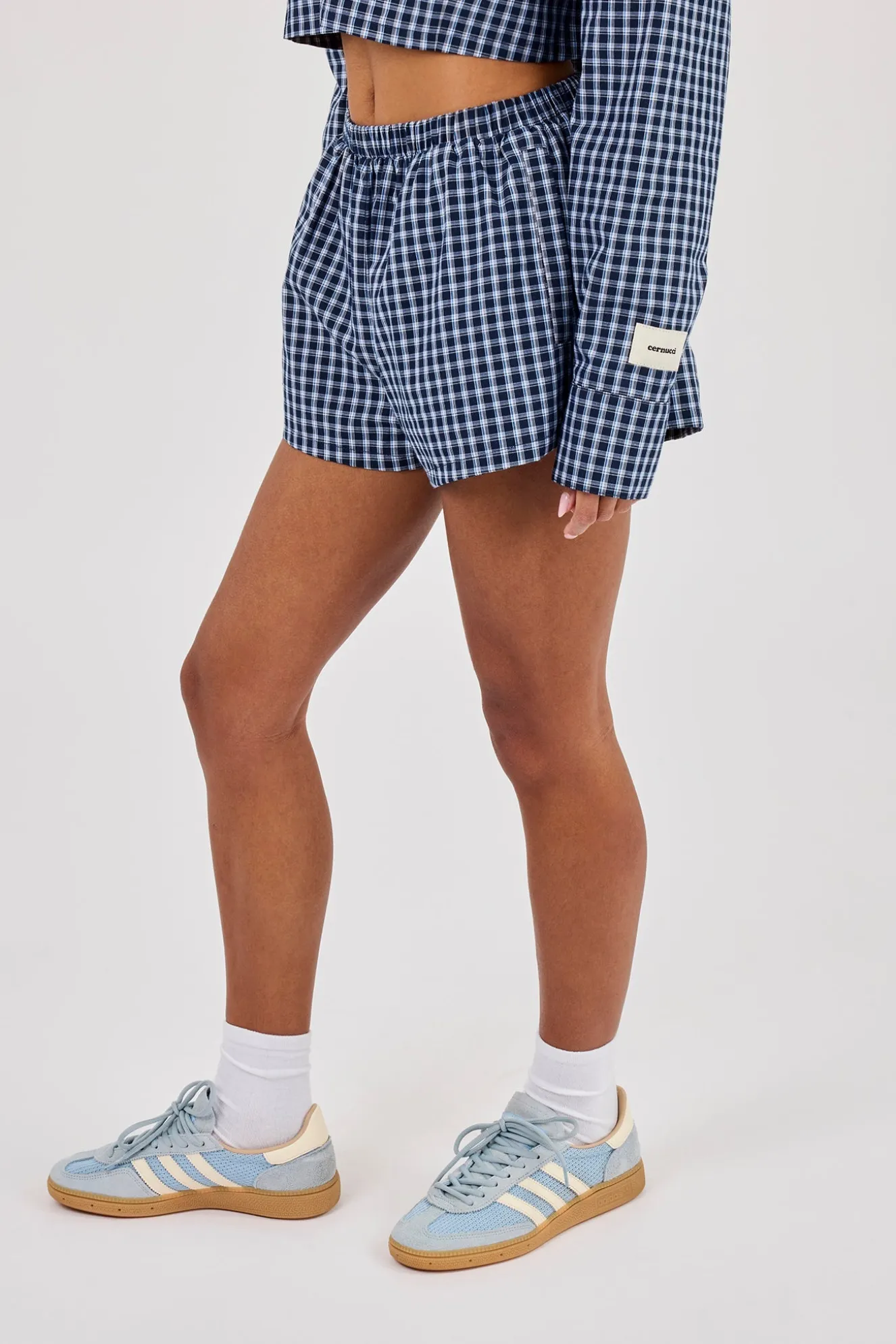 Check Short - Navy