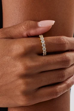 Clear Round Stone Tennis Ring - 4mm
