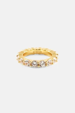 Clear Round Stone Tennis Ring - 4mm