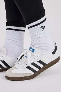 CN Embroidered Sock - White