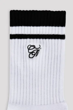 CN Embroidered Sock - White