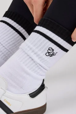 CN Embroidered Sock - White