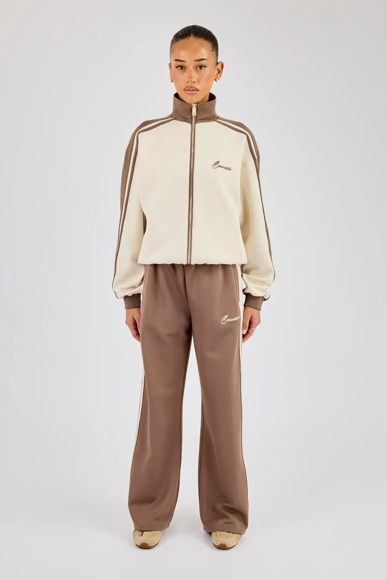 Contrast Detail Track Top & Pant