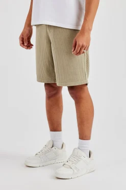 Cord Relaxed Short - Khaki
