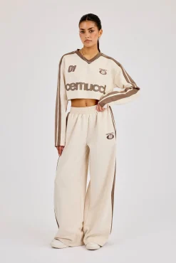 Cropped Football Top - Off White