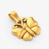 3D Butterfly Pendant - Gold