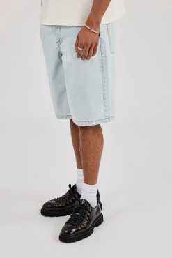 Denim Bermuda Jorts - Bleach Wash