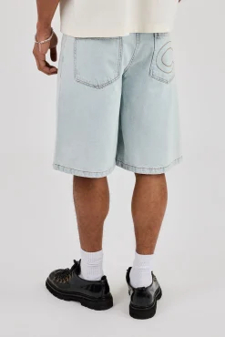 Denim Bermuda Jorts - Bleach Wash