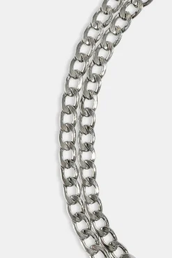 Double Curb Bracelet - 6mm - White