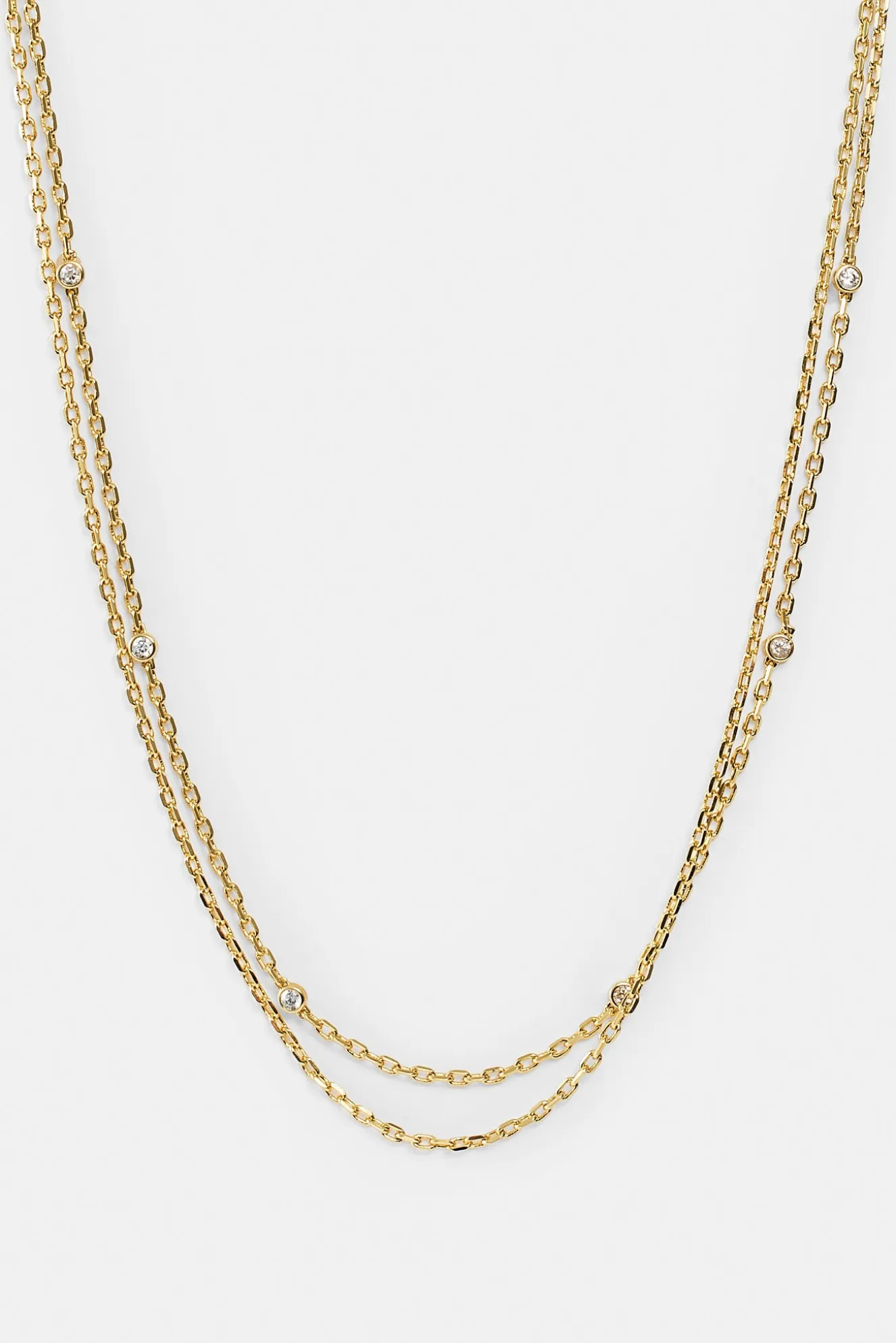 Double Layer Ice Rolo Necklace - 5mm