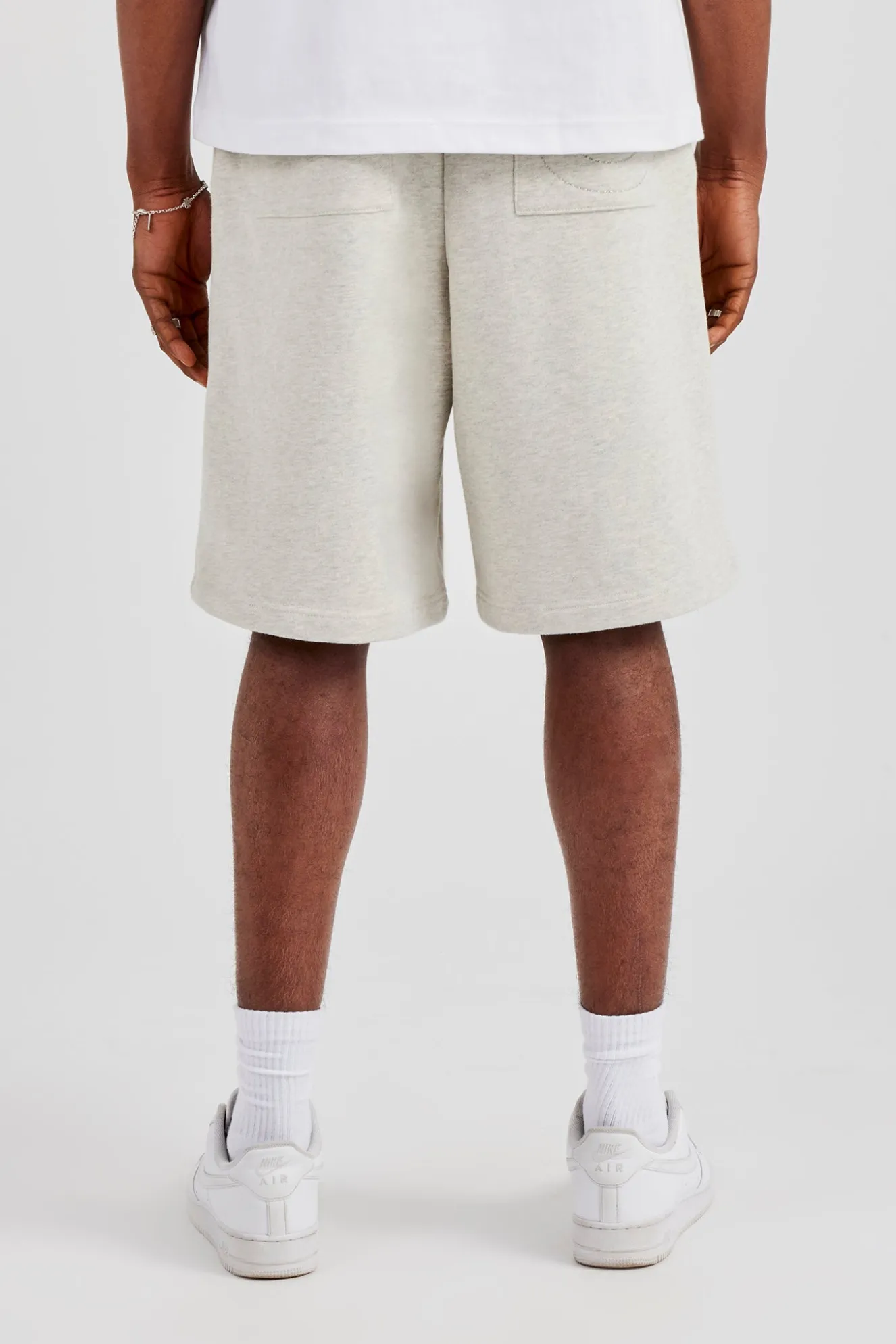 Embroidered C Jort - Ash Grey
