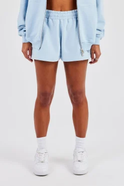 Embroidered C Short - Blue