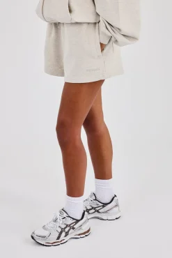 Embroidered Short - Ash Grey
