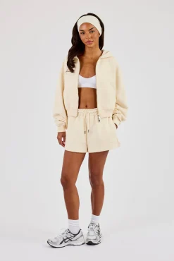Embroidered Short - Butter Yellow