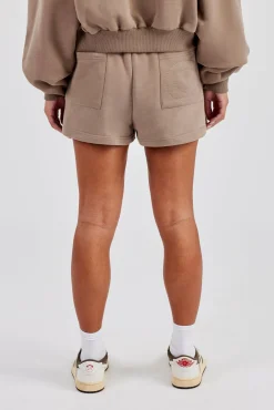 Embroidered Short - Taupe
