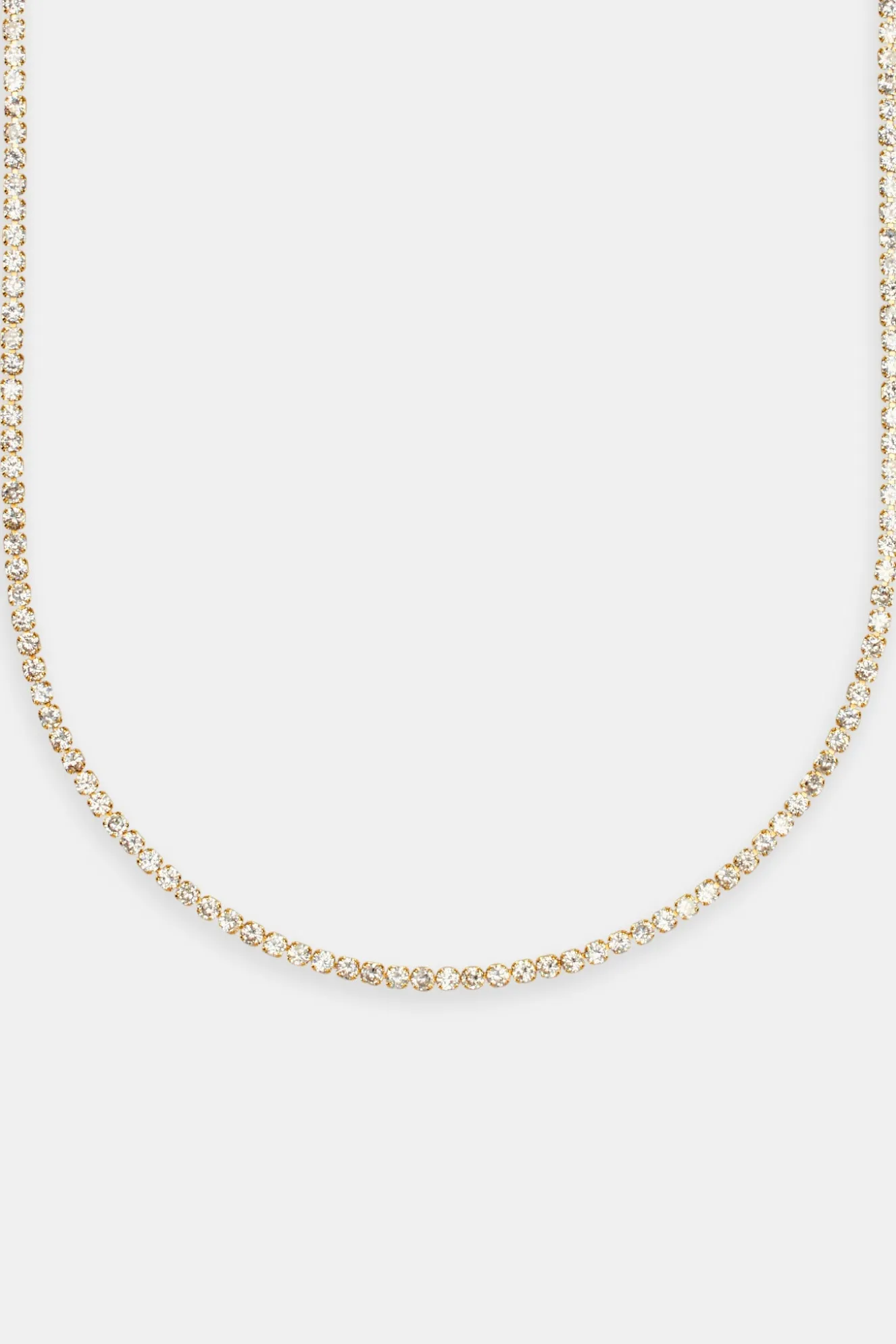 Gold Plated 2.5mm Micro Tennis Chain