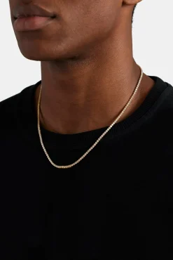 Gold Plated 2.5mm Micro Tennis Chain