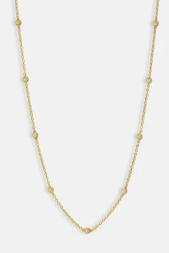 Iced Ball Rolo Chain - 4mm - Gold