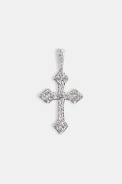 Iced Celtic Cross Pendant - 35mm