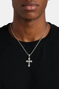 Iced Celtic Cross Pendant - 35mm