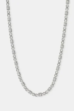 Iced Clear Baguette Stone Infinity Link Chain - 6mm