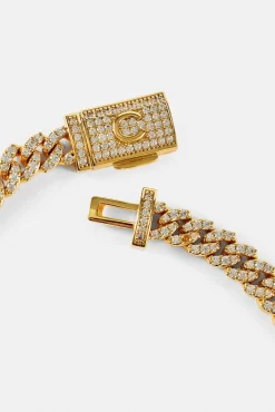 Iced Cuban Link Bracelet - 5mm - Gold