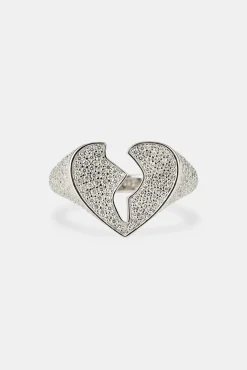 Iced Heartbreak Ring - 15mm - White