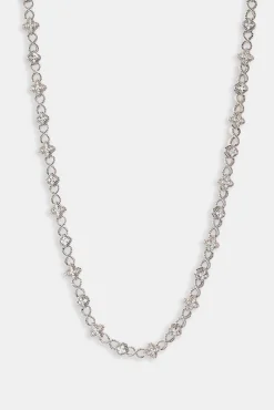 Iced Infinity & Motif Chain - 6mm - White