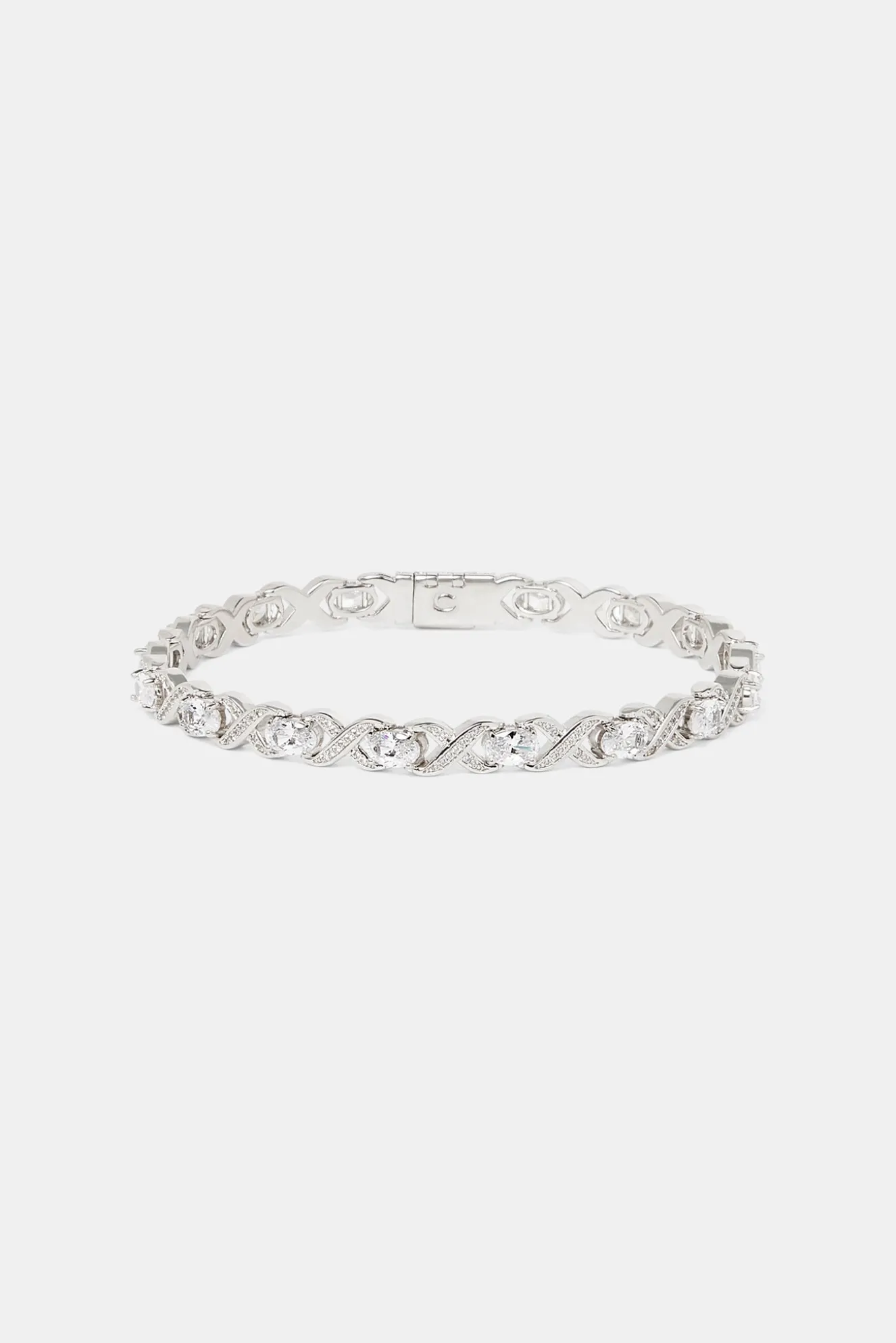 Iced Infinity & Stone Bracelet - 6mm