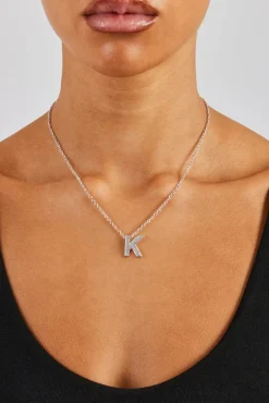 Iced Initial Necklace - 20mm