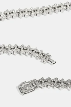 Iced Micro Cross Chain - 10mm - White