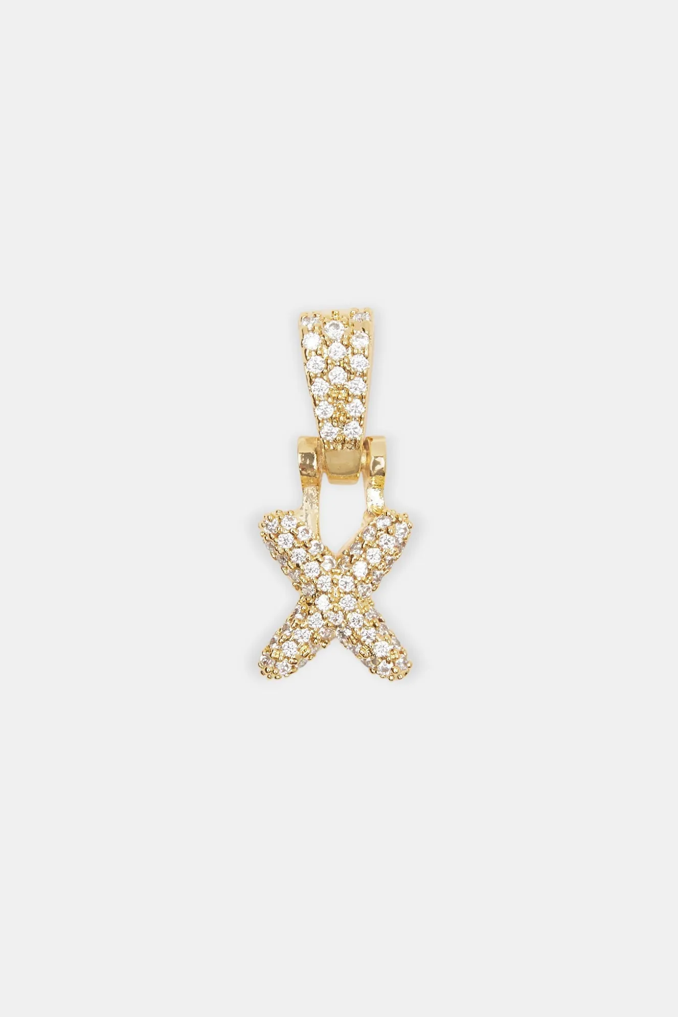 Iced Mini Bubble Pendant - Gold