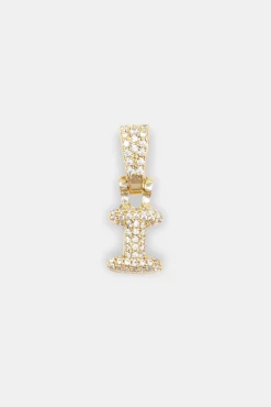 Iced Mini Bubble Pendant - Gold
