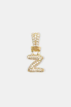 Iced Mini Bubble Pendant - Gold