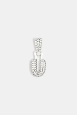 Iced Mini Bubble Pendant - White