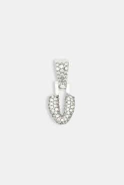 Iced Mini Bubble Pendant - White
